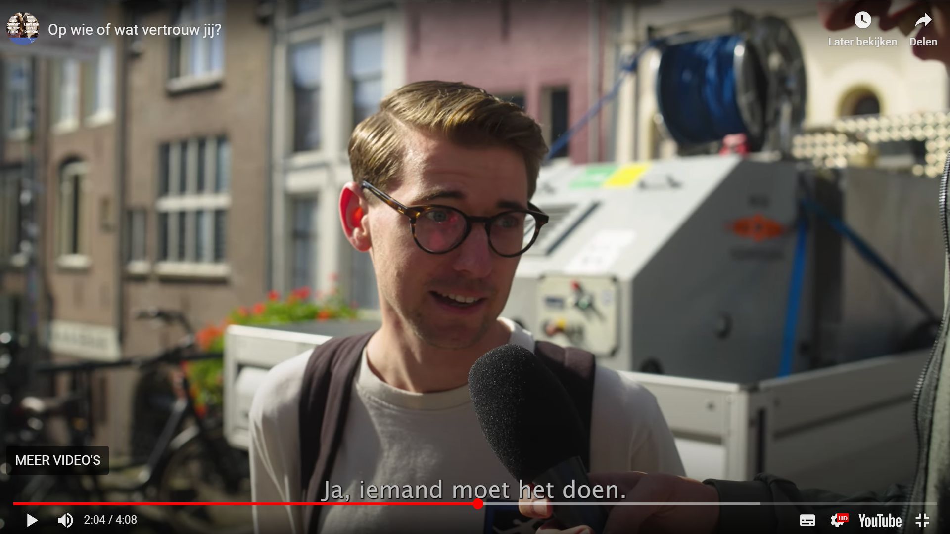 Vertrouwen: iemand moet het doen