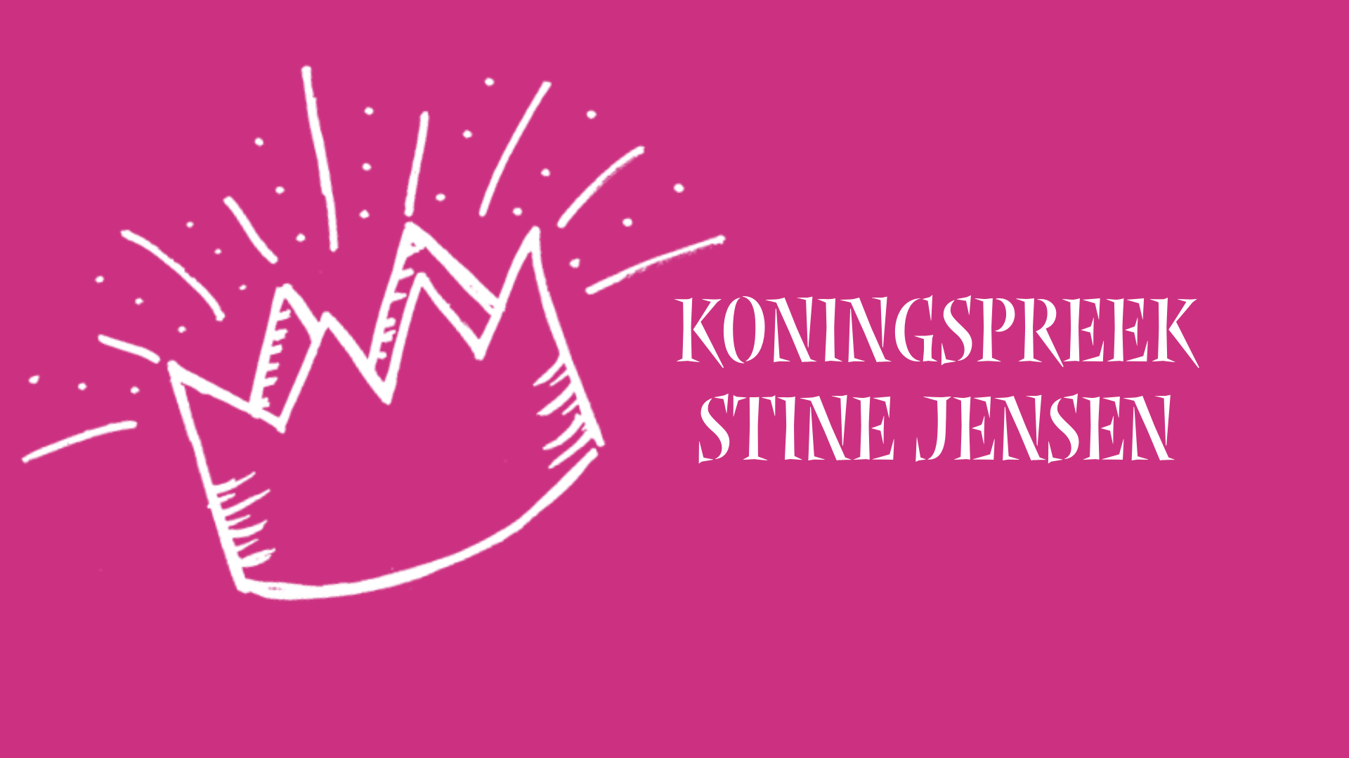 Koningspreek door Stine Jensen